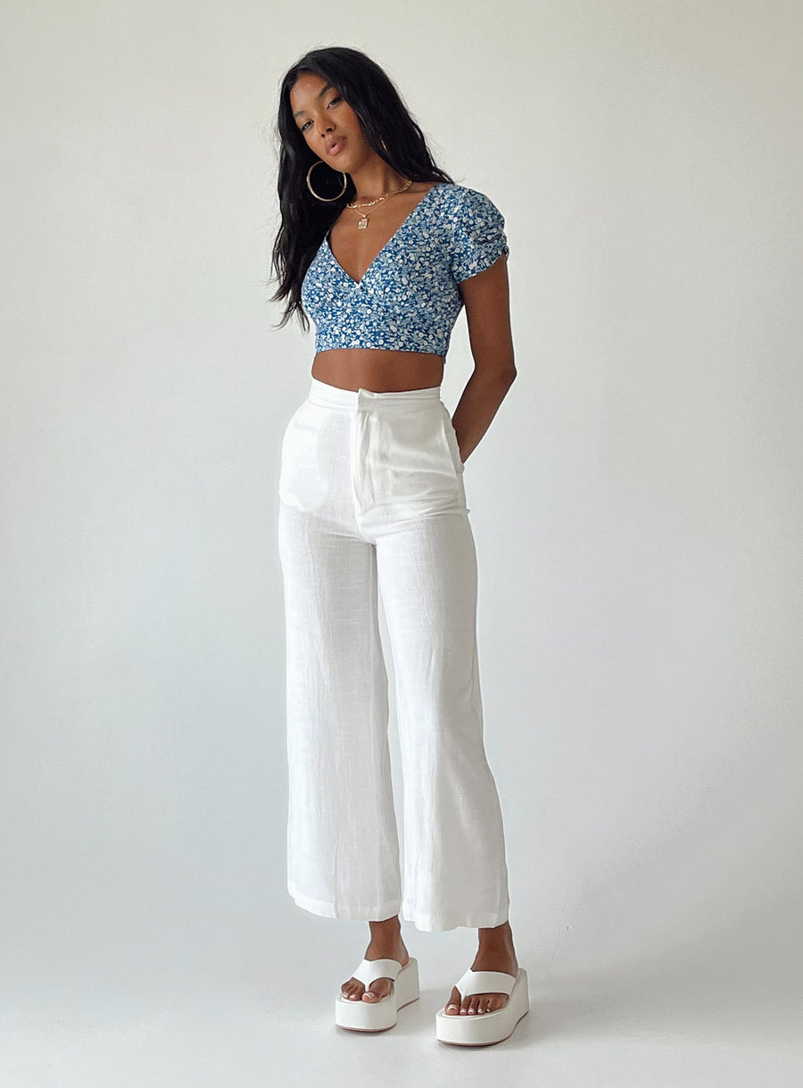 Simona Pants White