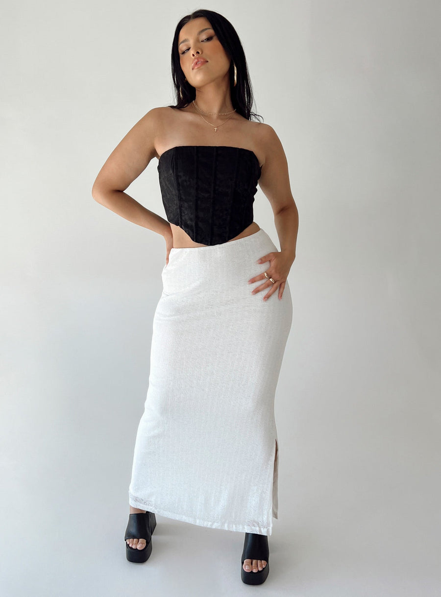 Maynard Maxi Skirt White