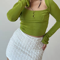 Cadence Mini Skirt White