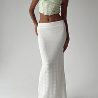 Edin Maxi Skirt White