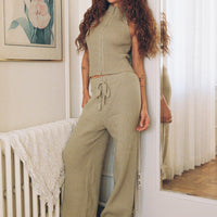 Endman Knit Pants Beige