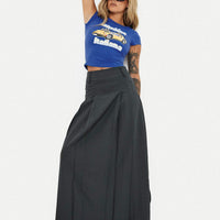 Boss Girl Maxi Skirt Slate