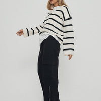 Presson Cargo Pants Washed Black