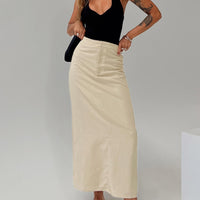 Romeria Maxi Skirt Beige