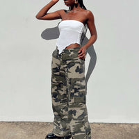 Fallout Mid Rise Cargo Pants Camouflage
