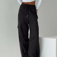 Presson Cargo Pants Washed Black