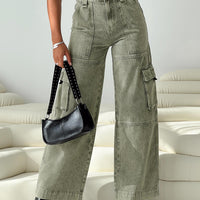 Making History Cargo Jeans Olive