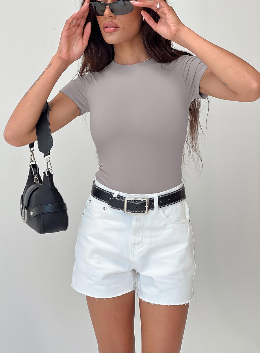 Jannika Shorts White Denim