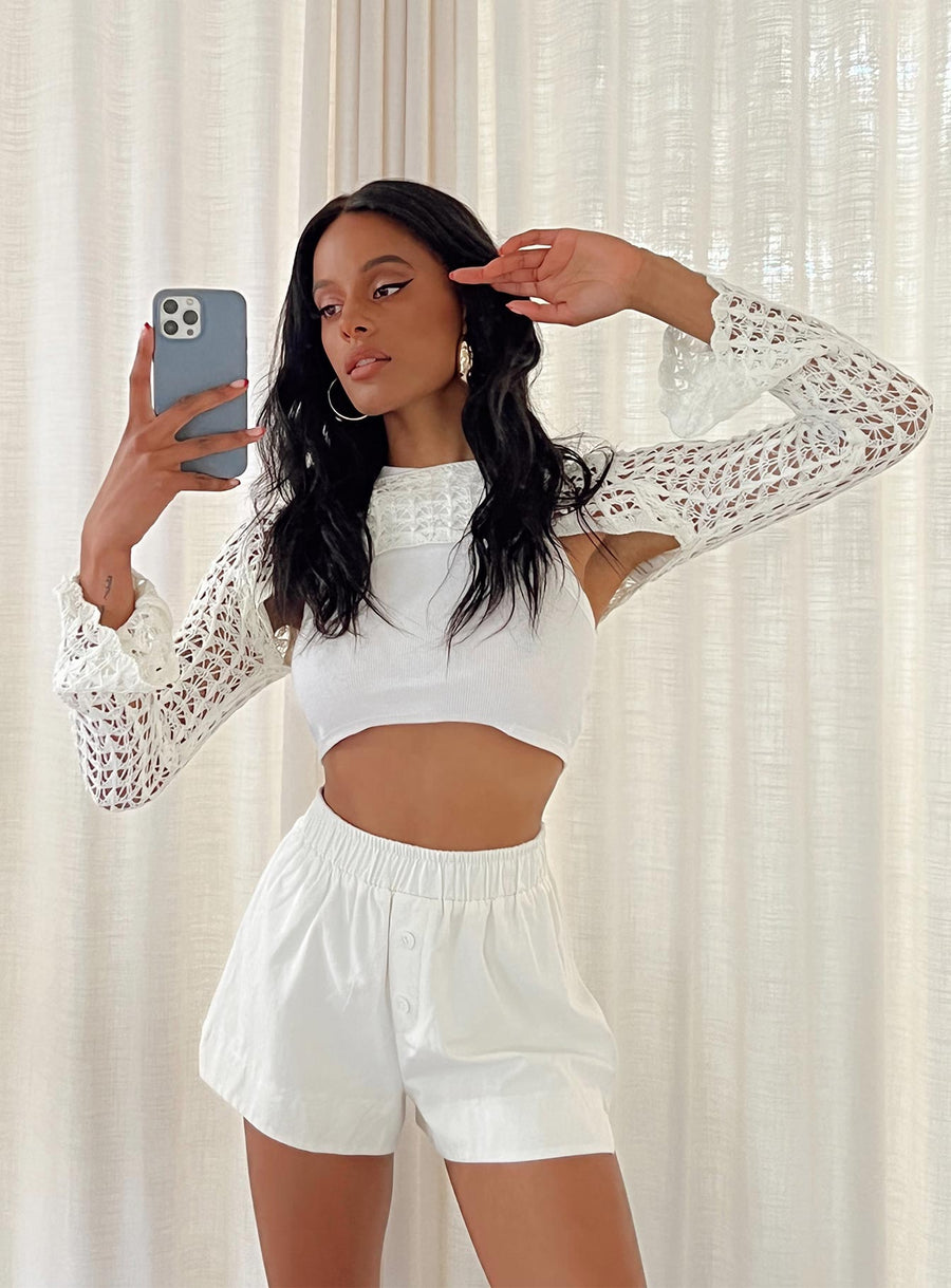 Day Dream Shorts White