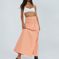 Jamilla Maxi Skirt Orange