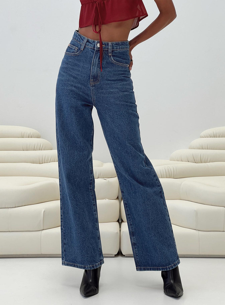 Nicolo Jeans Mid Blue Denim