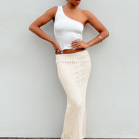 Mavie Knit Skirt Beige
