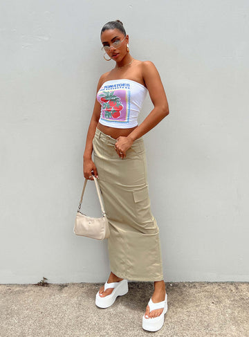 Minka Maxi Skirt Beige