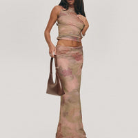 Cascadia Maxi Skirt Purple Multi