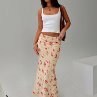 Mangoes Maxi Skirt Cream