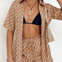 Gilda Shorts Orange Geo