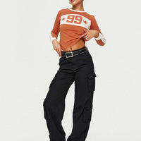 Driscoll Cargo Pants Washed Black