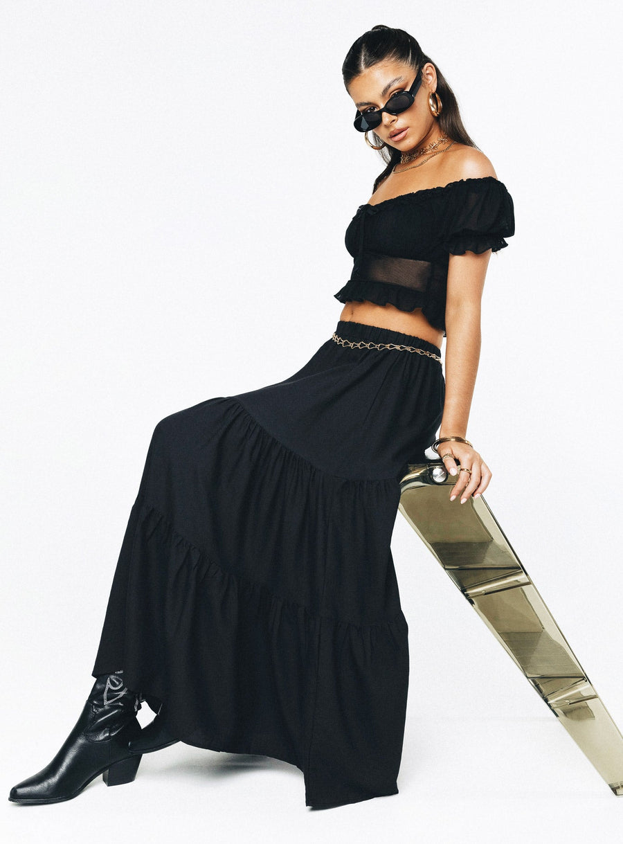 Hale Midi Skirt Black