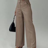Jeller Pinstripe Pants Beige Pinstripe