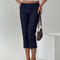 Diran Capri Trouser Indigo