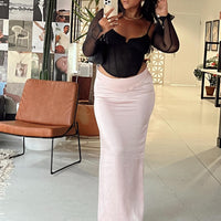 Promenade Maxi Skirt Pink