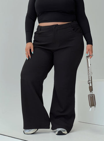 Lulu Pants Black Curve