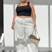 Brunie Pants White Curve