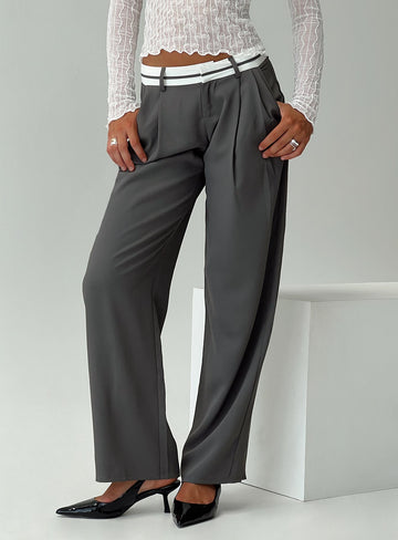 Tennent Low Waist Pants Slate