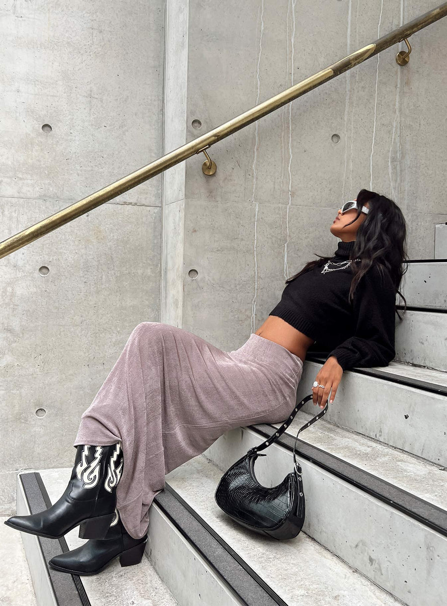 Harriette Maxi Skirt Slate Grey