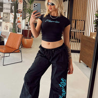 Hypnotize Parachute Pants Navy