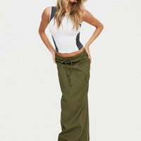 My Girl Maxi Skirt Olive