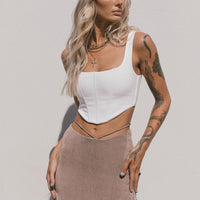 Maisie Mini Skirt Brown