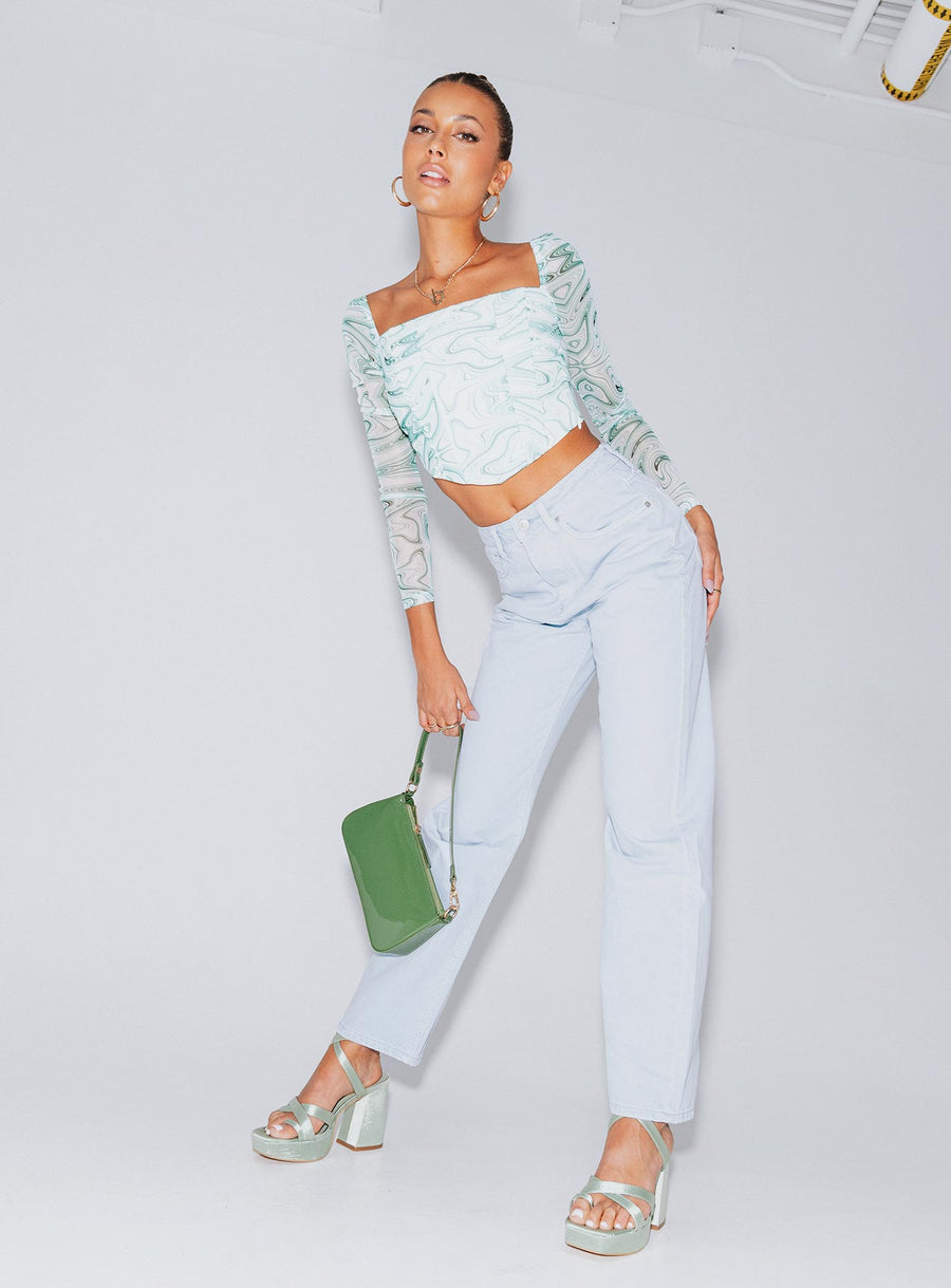 Livorno Straight Leg Ice Blue Denim Jeans