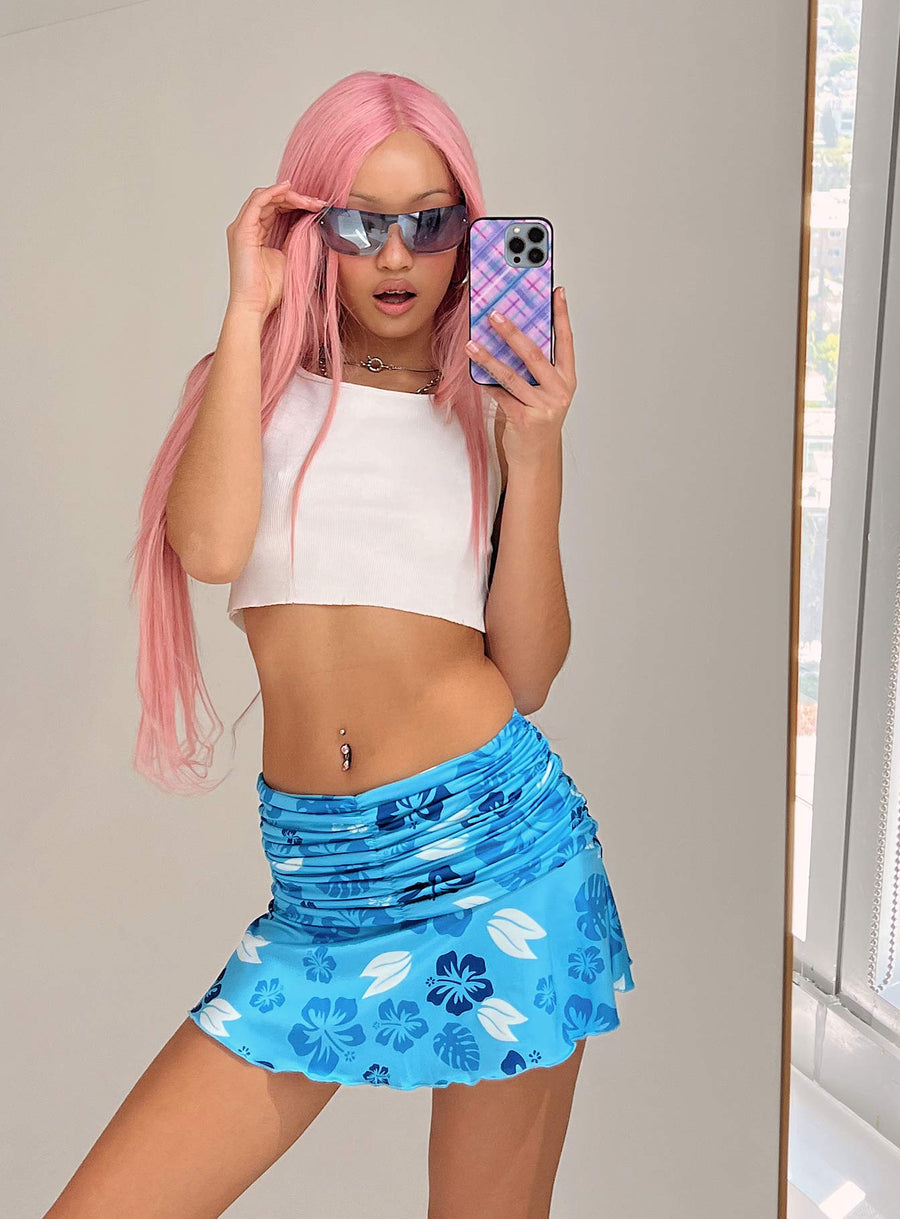 Amelia Mini Skirt Blue