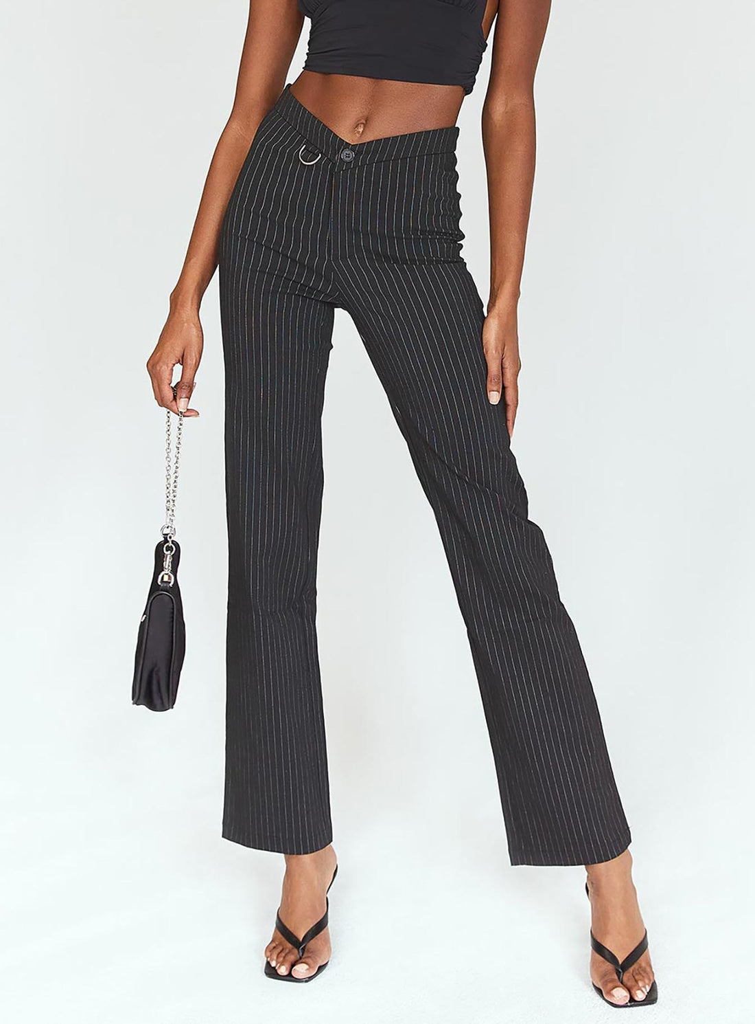 Billie D Ring Pants Black