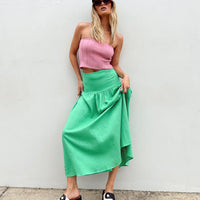 Carol Maxi Skirt Green