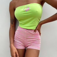 Cooper Space Dye Knit Shorts Pink