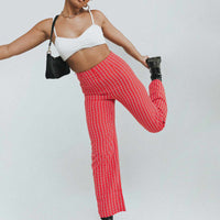 Euros Pants Red Tartan