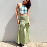 Porto Maxi Skirt Green