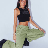 Fallout Mid Rise Cargo Pants Green