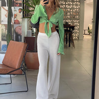 Santa Monica Knit Pants White