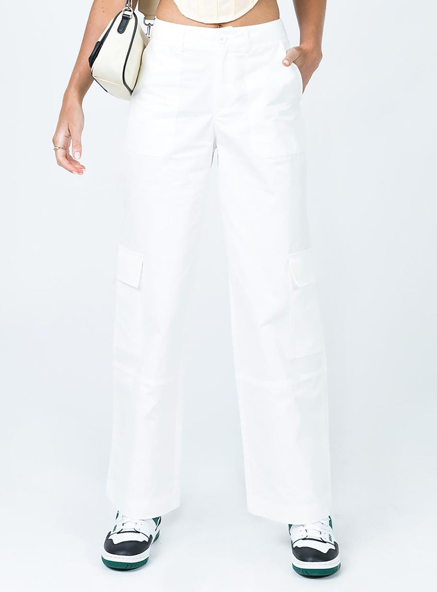 Ayla Linen Pants White