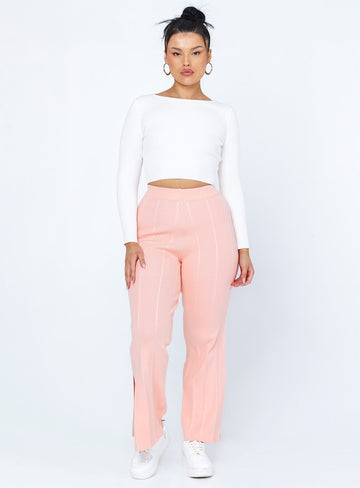 Philipa Knit Pants Pink