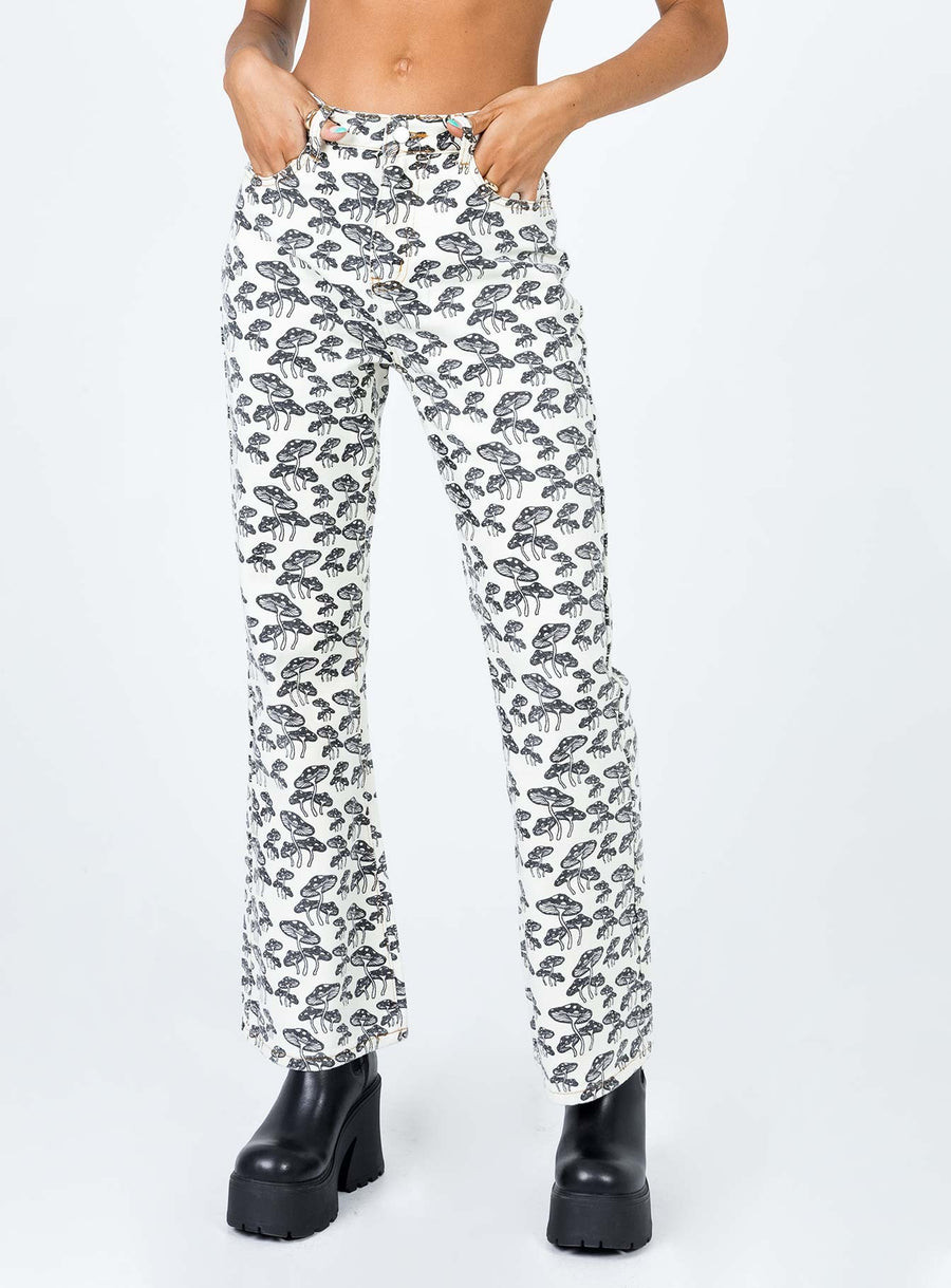 Meilani Lounge Denim Jeans Off White