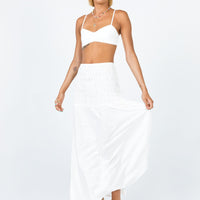 Porto Maxi Skirt White