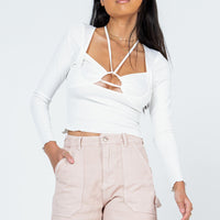 Hadley Mid Rise Shorts Beige