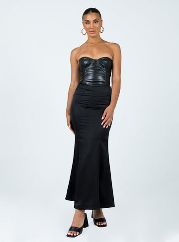 Otter Maxi Skirt Black