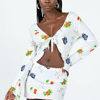 Drawn To You Mini Skirt Multi