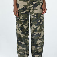 Fallout Mid Rise Cargo Pants Camouflage