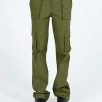 Mawson Bootleg Cargo Pant Green